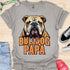 Bulldog Papa - V8 - Gothic Graphic T-Shirt
